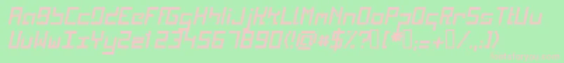 KINKI    Font – Pink Fonts on Green Background