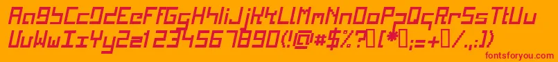 KINKI    Font – Red Fonts on Orange Background