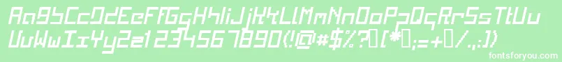 KINKI    Font – White Fonts on Green Background