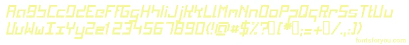KINKI    Font – Yellow Fonts on White Background