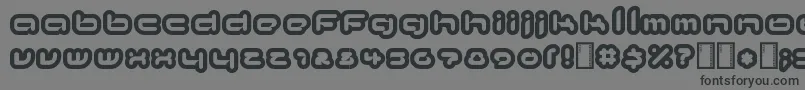 kinkimono Font – Black Fonts on Gray Background