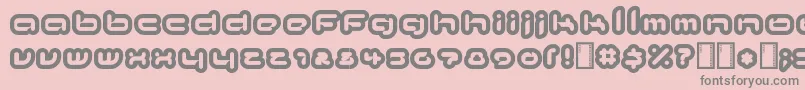 kinkimono Font – Gray Fonts on Pink Background