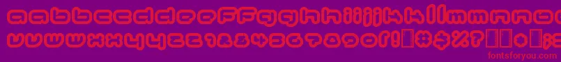 kinkimono Font – Red Fonts on Purple Background