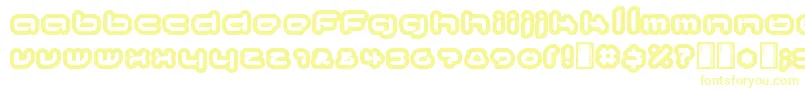 kinkimono Font – Yellow Fonts on White Background