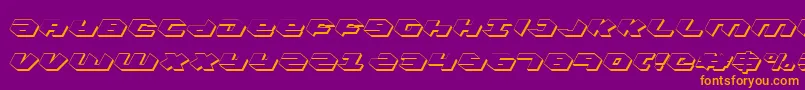 Kubrickcs Font – Orange Fonts on Purple Background