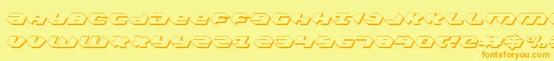 Kubrickcs Font – Orange Fonts on Yellow Background