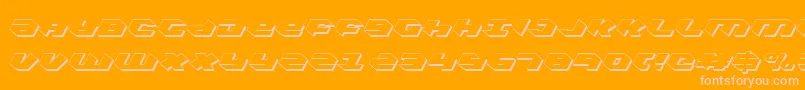 Kubrickcs Font – Pink Fonts on Orange Background