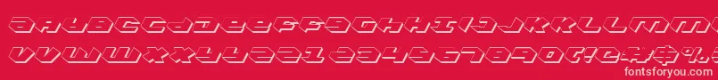 Kubrickcs Font – Pink Fonts on Red Background