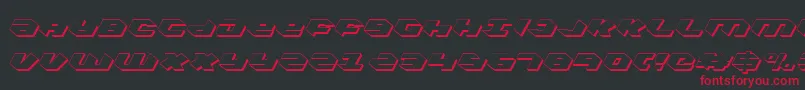 Шрифт Kubrickcs – красные шрифты на чёрном фоне