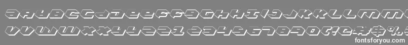 フォントKubrickcs – 灰色の背景に白い文字