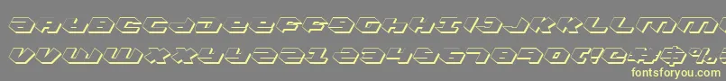 Шрифт Kubrickcs – жёлтые шрифты на сером фоне