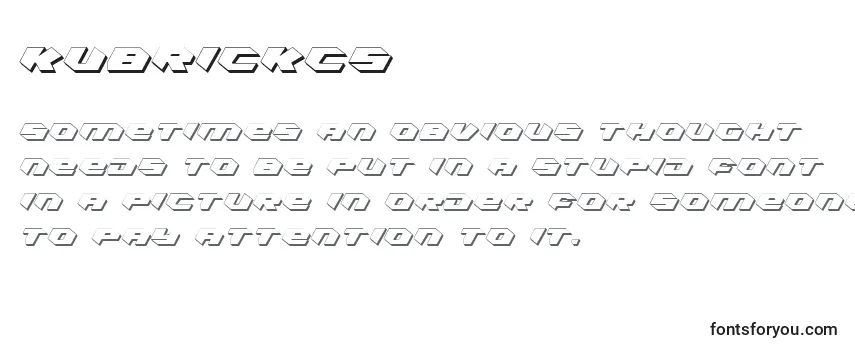 Обзор шрифта Kubrickcs