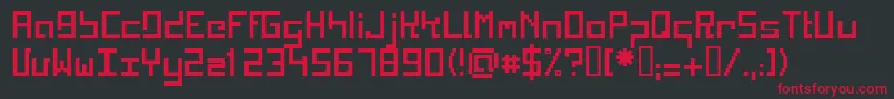 KINKRG   Font – Red Fonts on Black Background