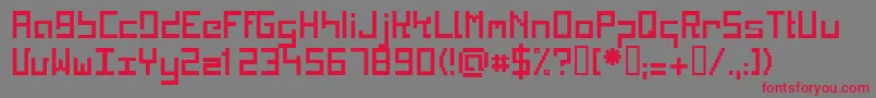 KINKRG   Font – Red Fonts on Gray Background