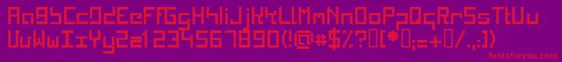 KINKRG   Font – Red Fonts on Purple Background