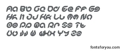 Revisão da fonte KIOSHIMA Bold Italic