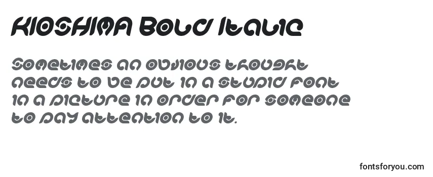 Шрифт KIOSHIMA Bold Italic