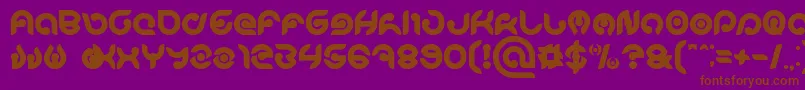 KIOSHIMA Bold Font – Brown Fonts on Purple Background