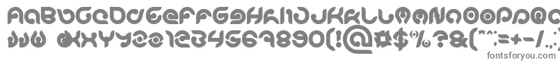 フォントKIOSHIMA Bold – 白い背景に灰色の文字