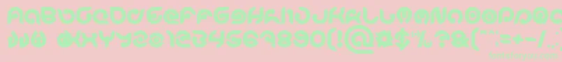 KIOSHIMA Bold Font – Green Fonts on Pink Background