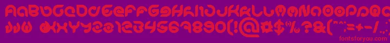KIOSHIMA Bold Font – Red Fonts on Purple Background