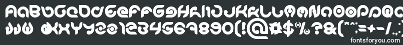 フォントKIOSHIMA Bold – 黒い背景に白い文字