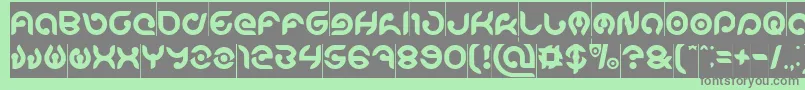 KIOSHIMA Inverse Font – Gray Fonts on Green Background