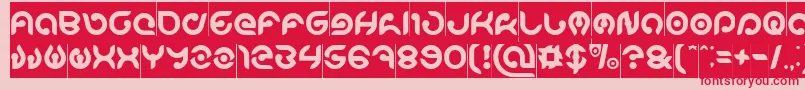 KIOSHIMA Inverse Font – Red Fonts on Pink Background