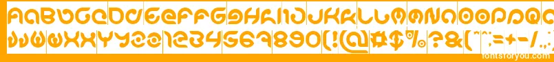 KIOSHIMA Inverse Font – White Fonts on Orange Background