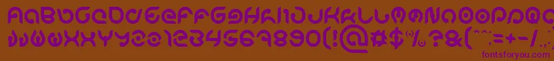 KIOSHIMA Light Font – Purple Fonts on Brown Background