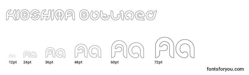KIOSHIMA Outlined Font Sizes