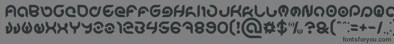 KIOSHIMA Font – Black Fonts on Gray Background