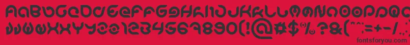 フォントKIOSHIMA – 赤い背景に黒い文字