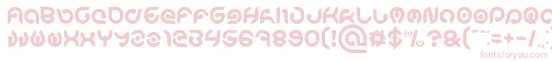 KIOSHIMA Font – Pink Fonts on White Background