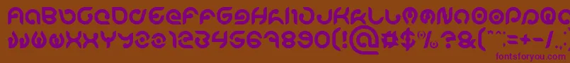 KIOSHIMA Font – Purple Fonts on Brown Background