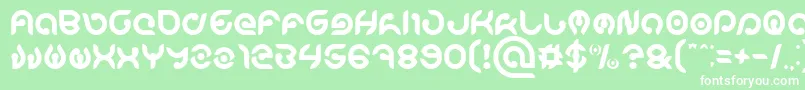 KIOSHIMA Font – White Fonts on Green Background