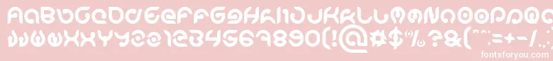 KIOSHIMA Font – White Fonts on Pink Background