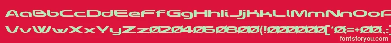 KIQ DEMO No Free Font – Green Fonts on Red Background