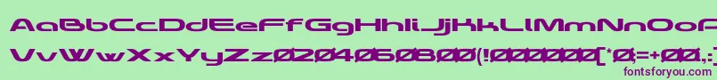 KIQ DEMO No Free Font – Purple Fonts on Green Background