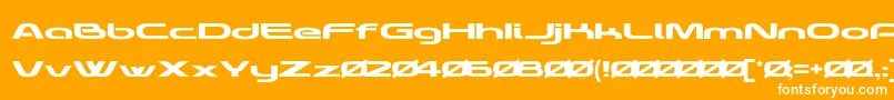 fuente KIQ DEMO No Free – Fuentes Blancas Sobre Fondo Naranja
