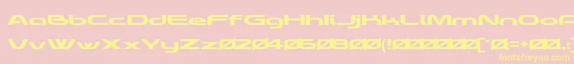 KIQ DEMO No Free Font – Yellow Fonts on Pink Background