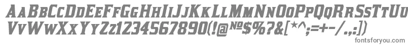 kirsty bd it-fontti – harmaat kirjasimet valkoisella taustalla