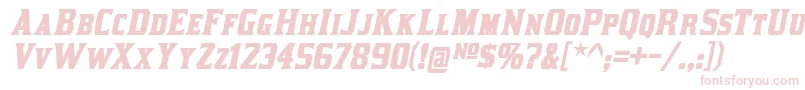 フォントkirsty bd it – 白い背景にピンクのフォント