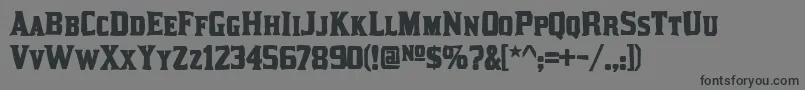 kirsty ink-Schriftart – Schwarze Schriften auf grauem Hintergrund