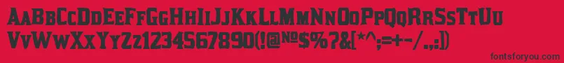fuente kirsty ink – Fuentes Negras Sobre Fondo Rojo