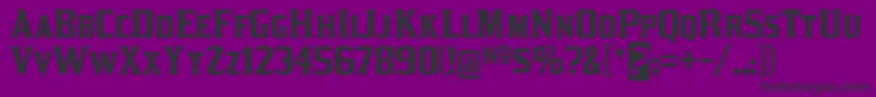kirsty rg Font – Black Fonts on Purple Background