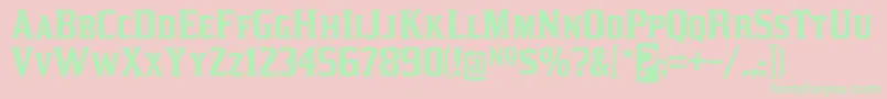 kirsty rg Font – Green Fonts on Pink Background