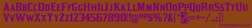 More about kirsty rg Font kirsty rg Font – Purple Fonts on Brown Background
