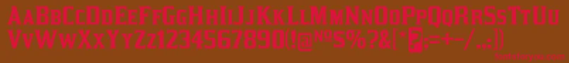 kirsty rg Font – Red Fonts on Brown Background