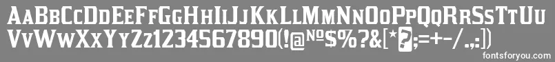kirsty rg Font – White Fonts on Gray Background